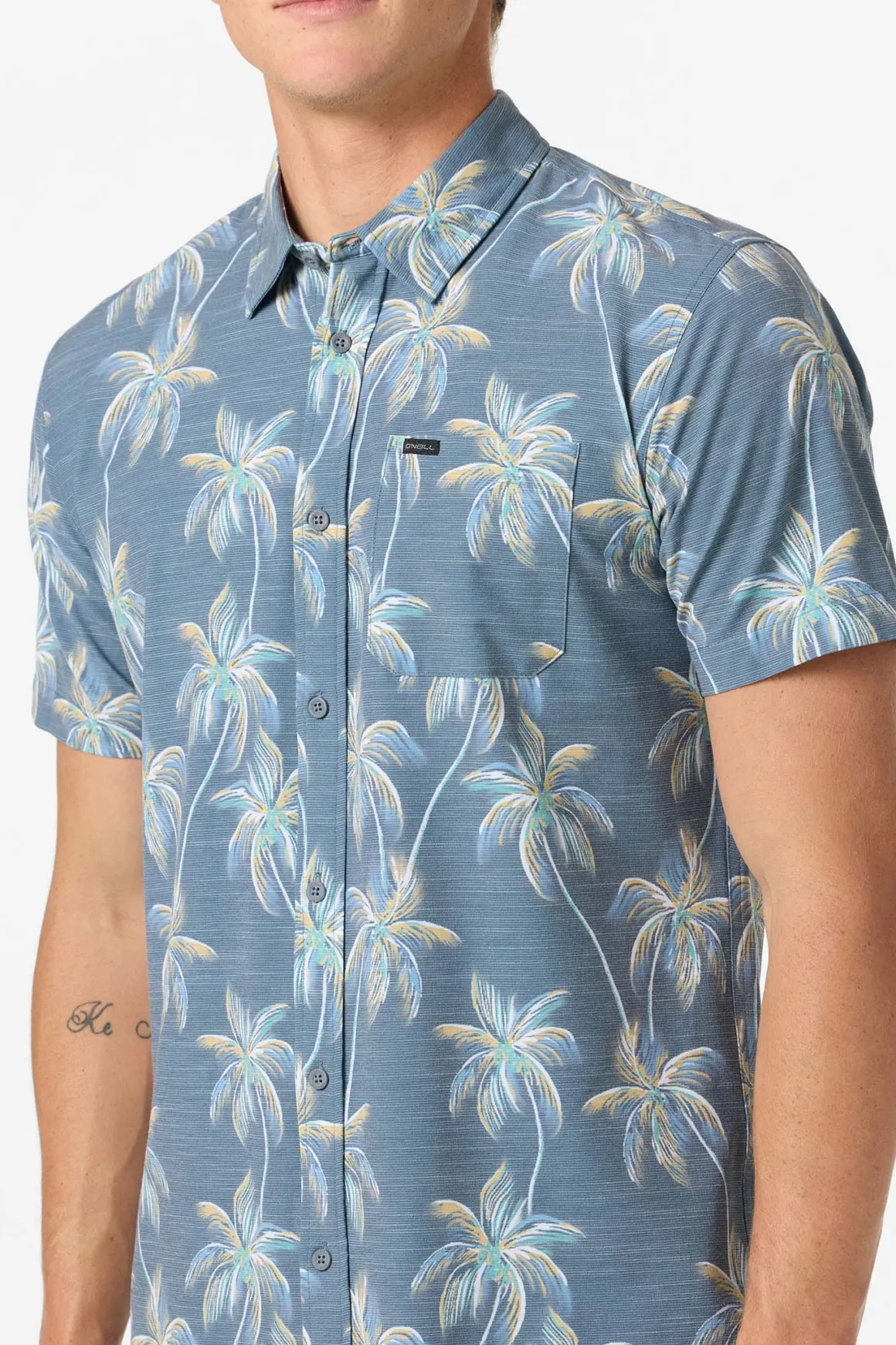 TRVLR Upf Traverse Slub Standard Standard Fit Shirt - Dark Slate | O'Neill