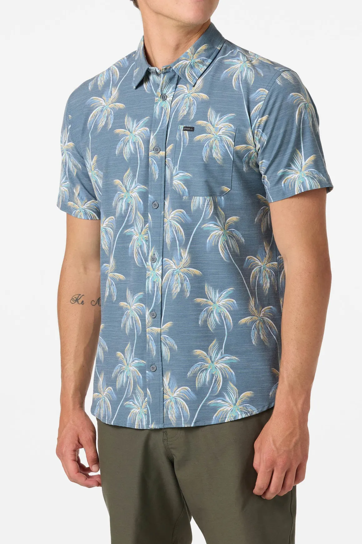 TRVLR Upf Traverse Slub Standard Standard Fit Shirt - Dark Slate | O'Neill