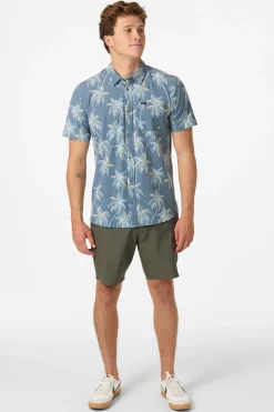 TRVLR Upf Traverse Slub Standard Standard Fit Shirt - Dark Slate | O'Neill