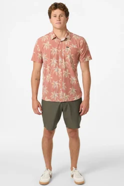 TRVLR Upf Traverse Slub Standard Standard Fit Shirt - Baked Clay | O'Neill