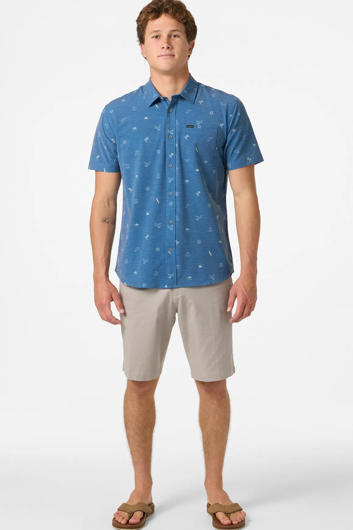 TRVLR Upf Traverse Standard Standard Fit Shirt - Indigo 2 | O'Neill