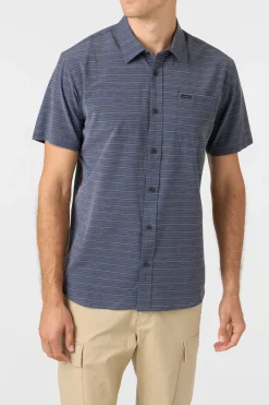 TRVLR Upf Traverse Stripe Standard Standard Fit Shirt - Black 2 | O'Neill