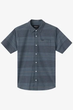 TRVLR Upf Traverse Stripe Standard Fit Shirt - Black | O'Neill