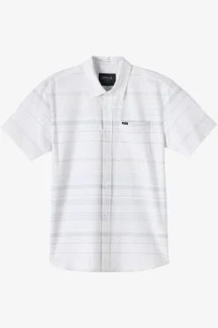 TRVLR Upf Traverse Stripe Standard Standard Fit Shirt - Natural 2 | O'Neill