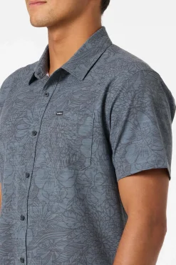 Upf Slub Standard Wvn Shirt Standard Fit Shirt - Dark Shadow | O'Neill