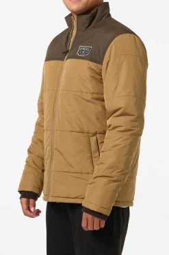 Vista Quilted Jacket - Dark Khaki | O'Neill