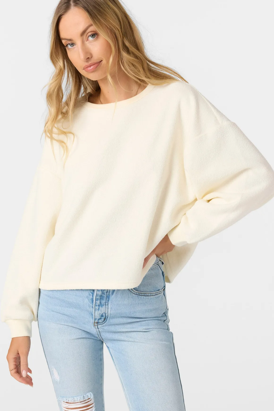 Wavelength Crew Crew Neck Fleece - Winter White | O'Neill