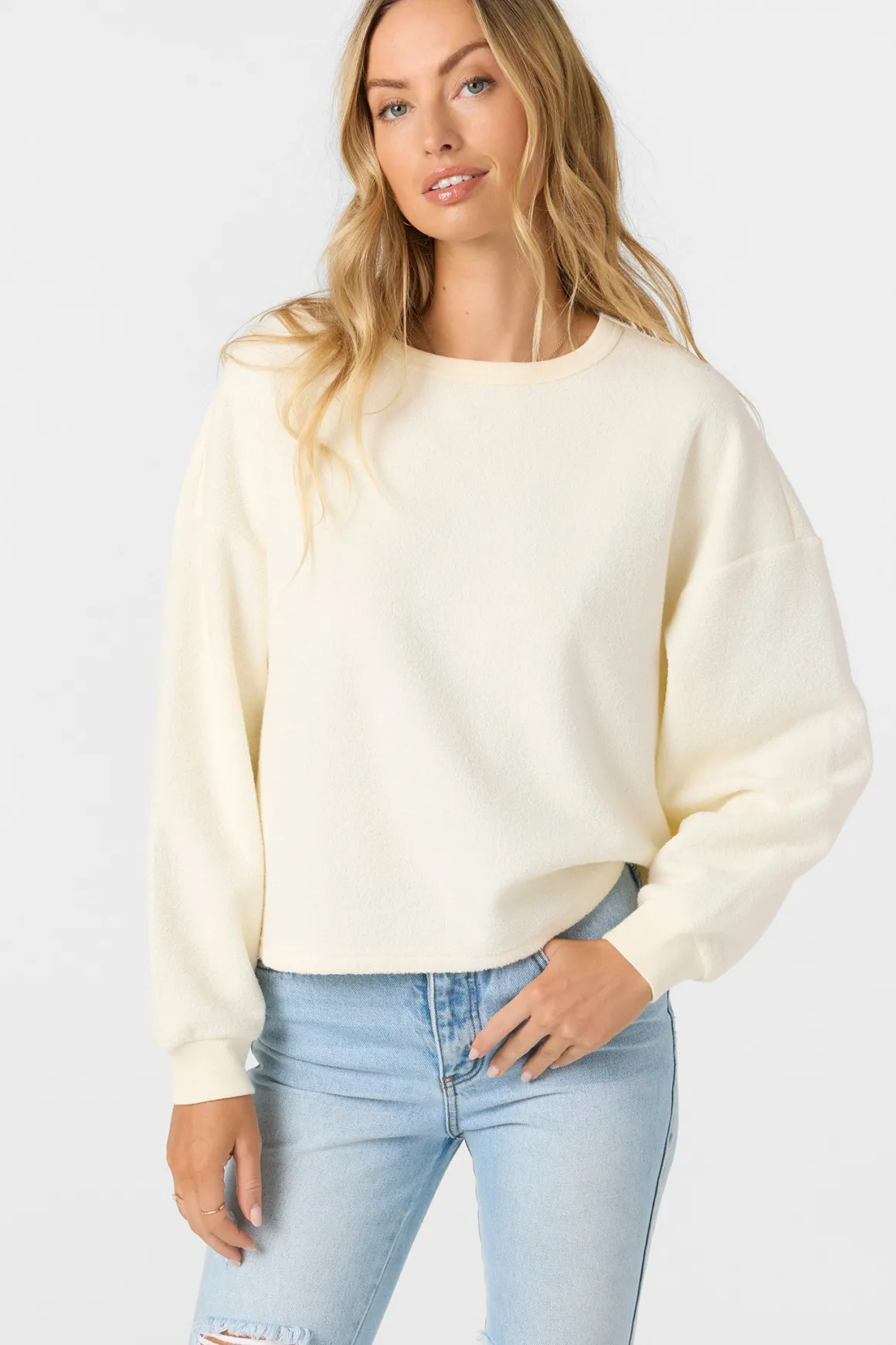 Wavelength Crew Crew Neck Fleece - Winter White | O'Neill