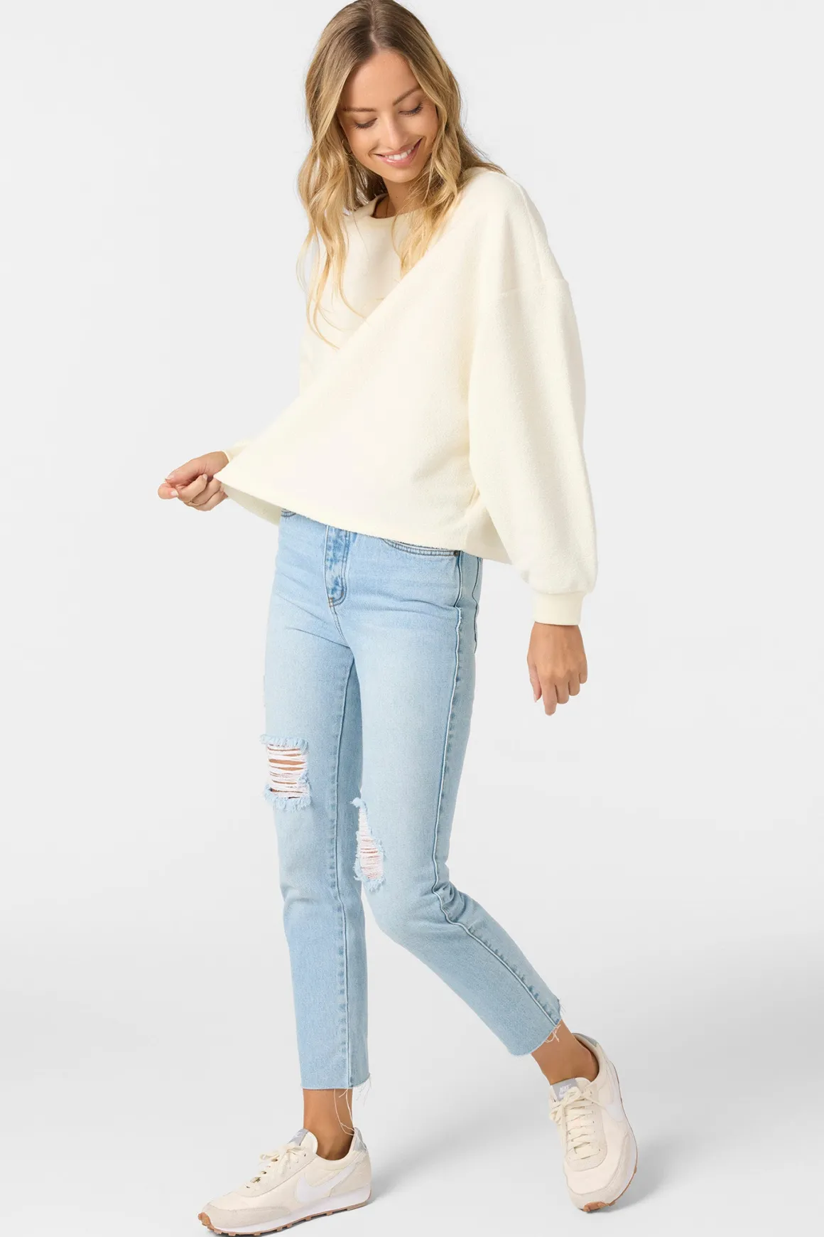 Wavelength Crew Crew Neck Fleece - Winter White | O'Neill