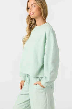 Wavelength Crew Crew Neck Fleece - Seafoam | O'Neill