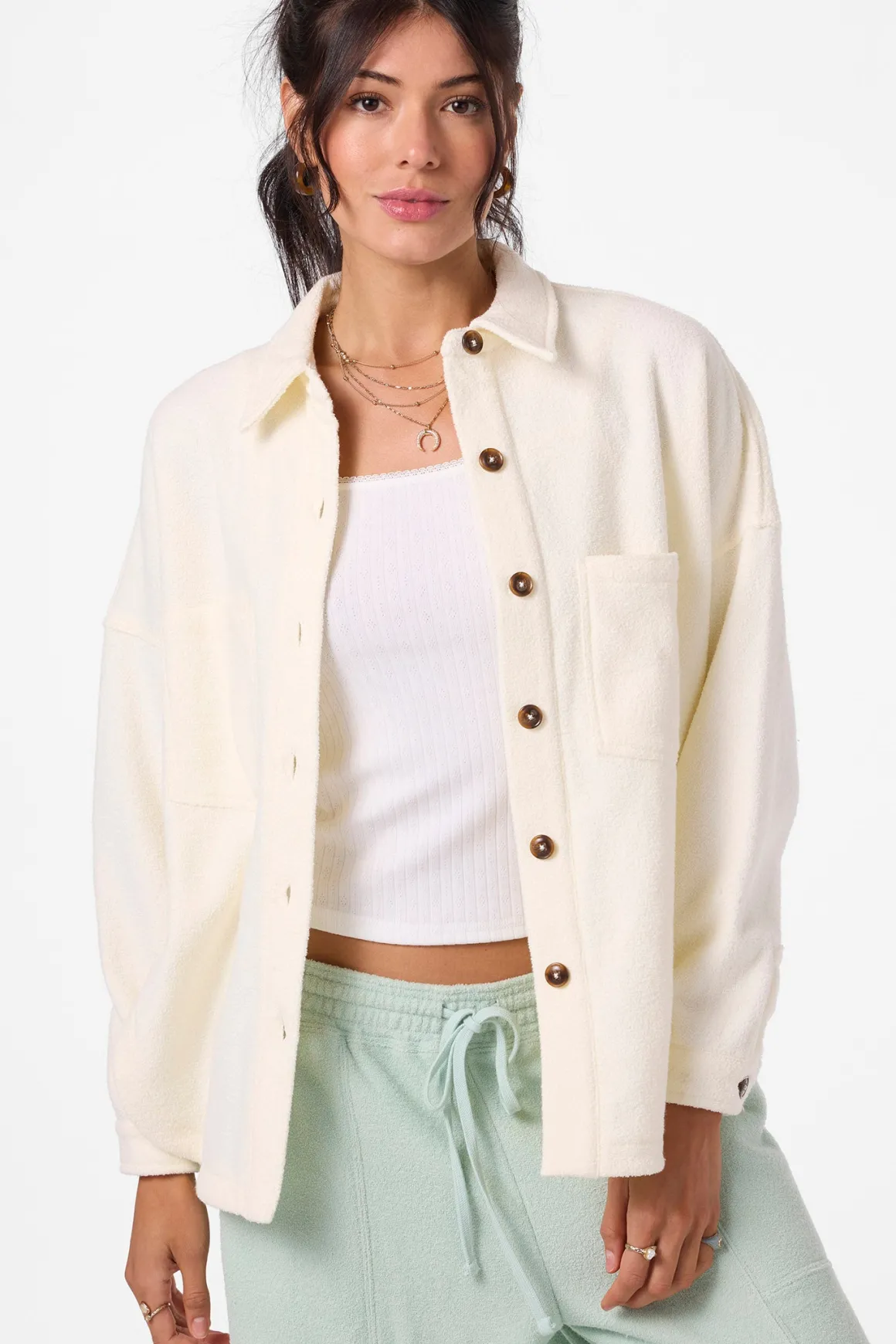 Wavelength Fleece Jacket Zip Fleece - Winter White | O'Neill