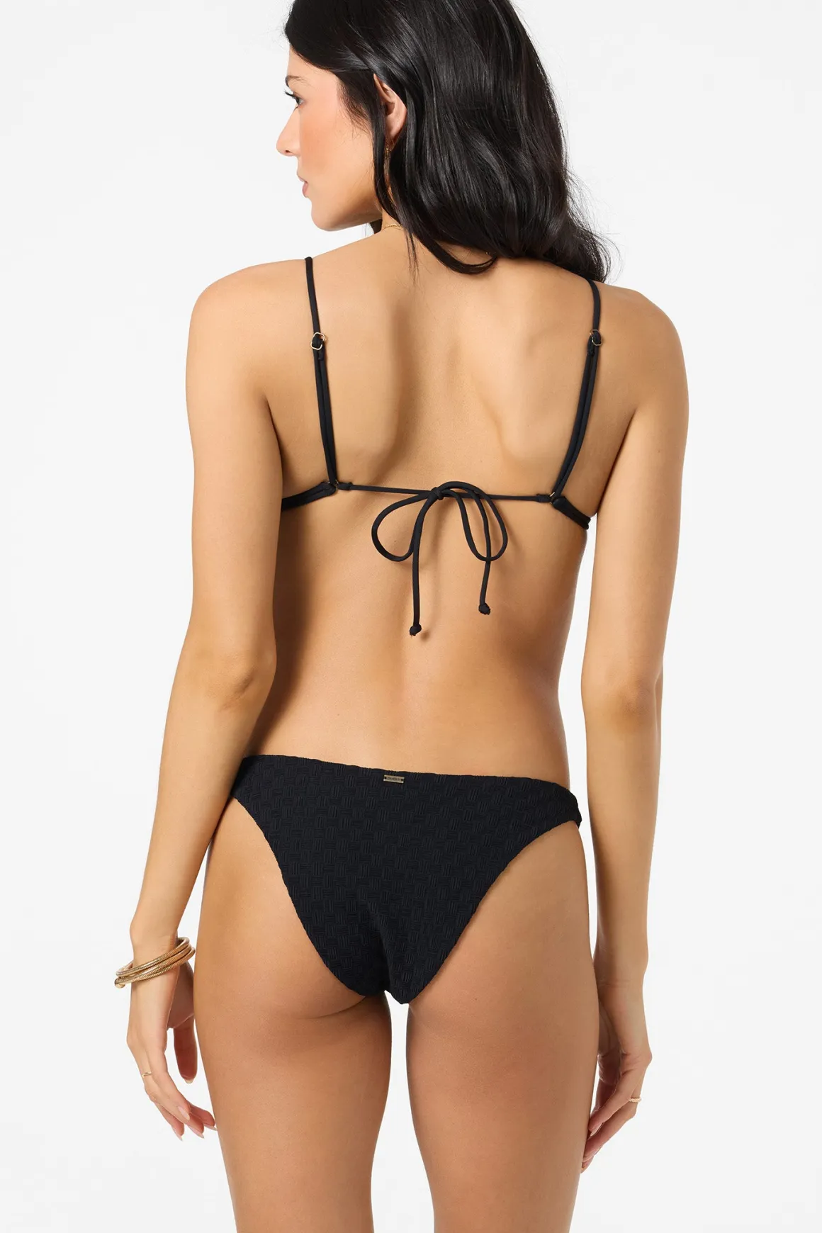 Willow Weave Flamenco Cheeky Bottoms - Black | O'Neill