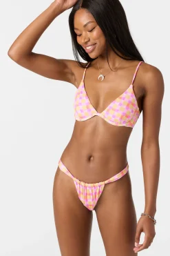 Windsor Plaid Honopu Bra Top - Sachet Pink | O'Neill