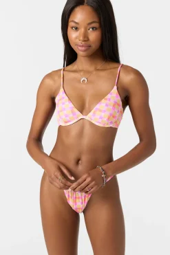 Windsor Plaid Honopu Bra Top - Sachet Pink | O'Neill