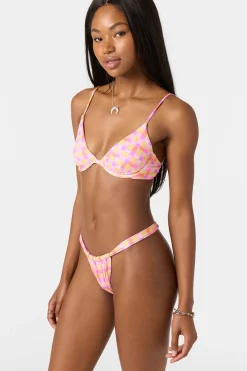 Windsor Plaid Honopu Bra Top - Sachet Pink | O'Neill