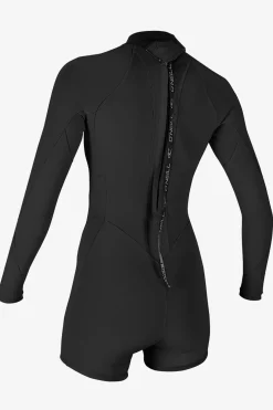 Women's Bahia 2/1MM Back Zip Long Sleeve Spring - Blk/blk/blk | O'Neill