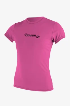 Women's Basic 50+ Sun Shirt - Fox Pink | O'Neill