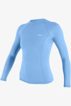 Women's Basic Skins-2 Long Sleeve Rash Guard - Azurine | O'Neill