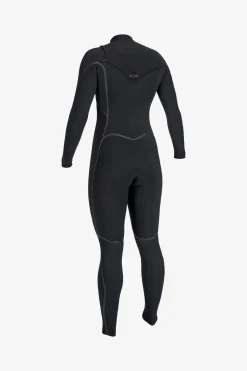 Women's Hyperfreak Fire 4/3MM+ Chest Zip Full Wetsuit - Blk/blk | O'Neill