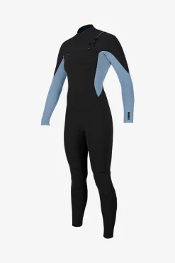 Women's Hyperfreak 4/3+MM Chest Zip Full - Blk/denim | O'Neill