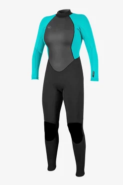 Women's Reactor-2 3/2MM Back Zip Full - Blk/light Aqua | O'Neill