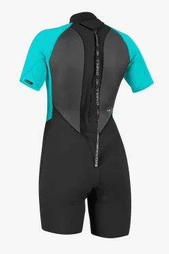 Women's Reactor-2 2MM Back Zip Spring - Blk/light Aqua | O'Neill