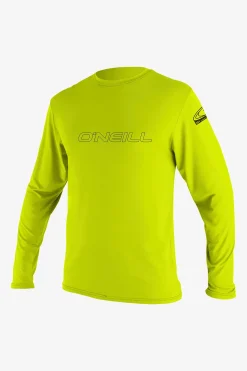 Youth Basic Skins 50+ Long Sleeve Sun Shirt - Lime | O'Neill