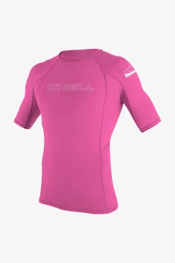 Youth Basic Skins 50+ Rashguard - Fox Pink | O'Neill