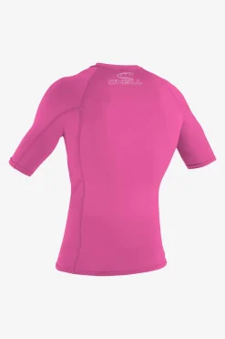 Youth Basic Skins 50+ Rashguard - Fox Pink | O'Neill