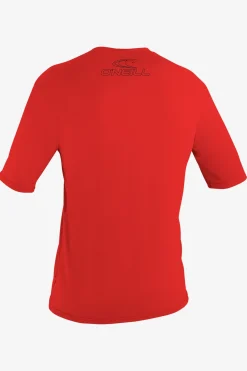 Youth Basic Skins 50+ Sun Shirt - Red | O'Neill