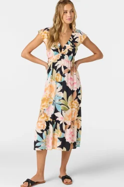 Zetta Midi Dress - Black | O'Neill