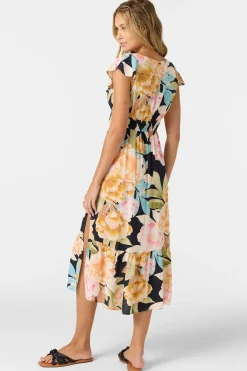 Zetta Midi Dress - Black | O'Neill