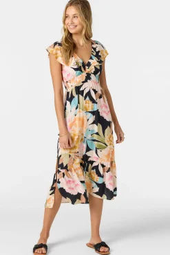 Zetta Midi Dress - Black | O'Neill