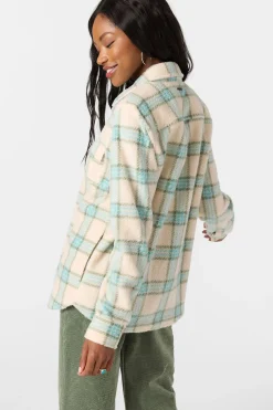 Zuma High Pile Long Sleeve Top - Nile Blue | O'Neill